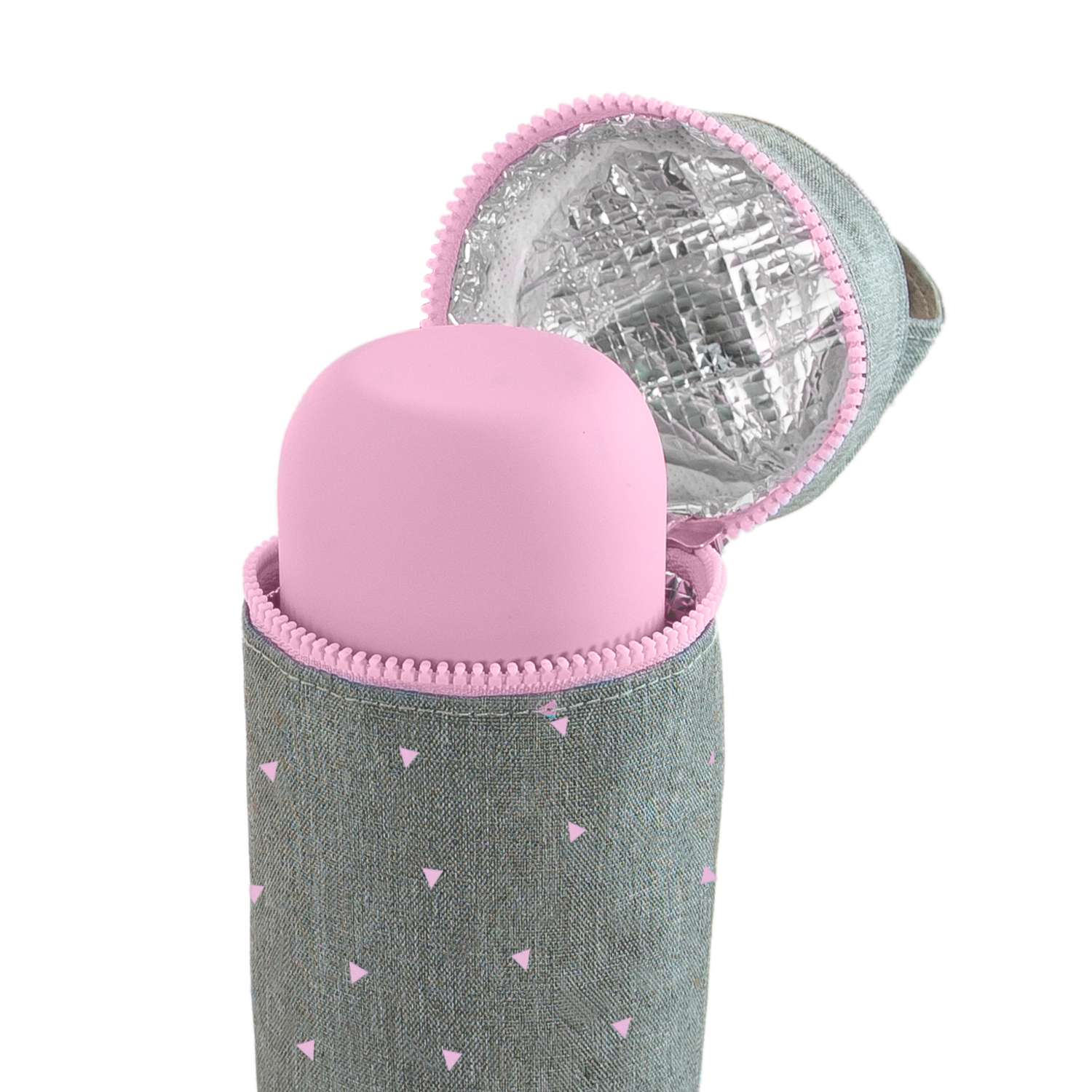 Термосумка Miniland для бутылочек Silky розовый 500 мл - фото 2