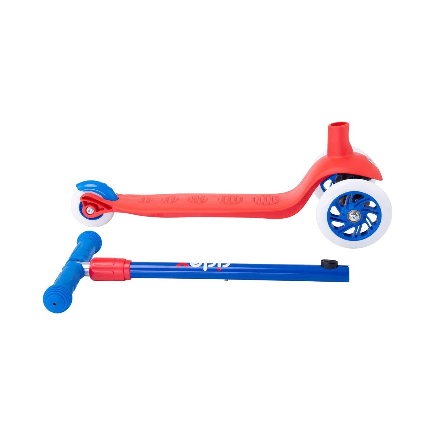 Самокат RIDEX трехколесный 3 wheels scooter Hero 120/80 red/blue - фото 5