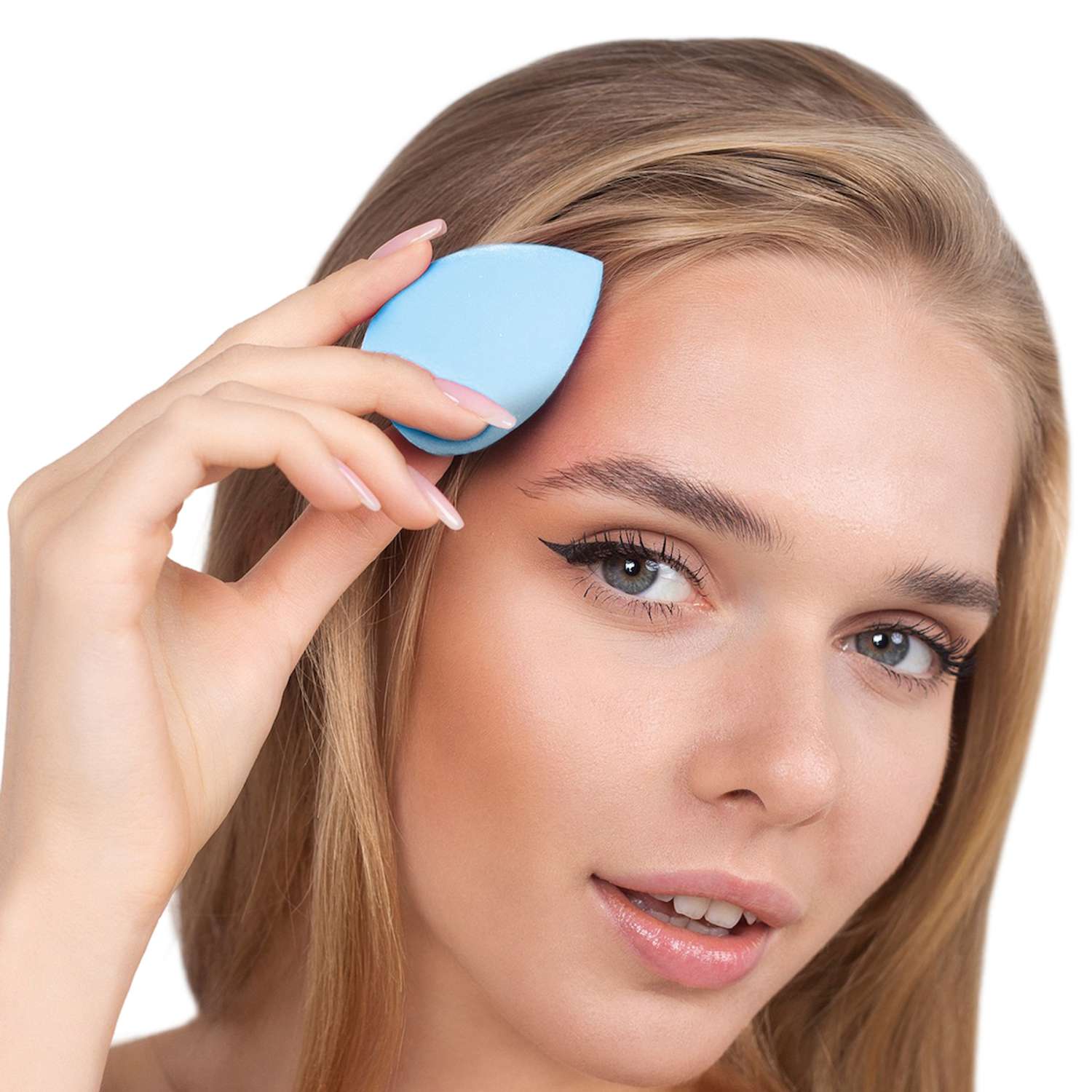 Спонжи для макияжа Beauty4Life голубые 2 шт - фото 6