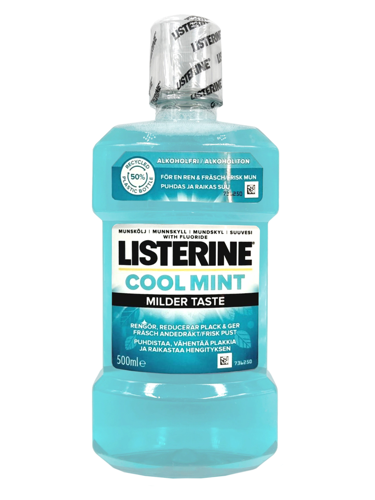 Ополаскиватели для рта LISTERINE Свежая мята 500 мл не содержит спирт - фото 1