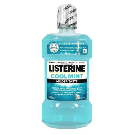 Ополаскиватели для рта LISTERINE Свежая мята 500 мл не содержит спирт