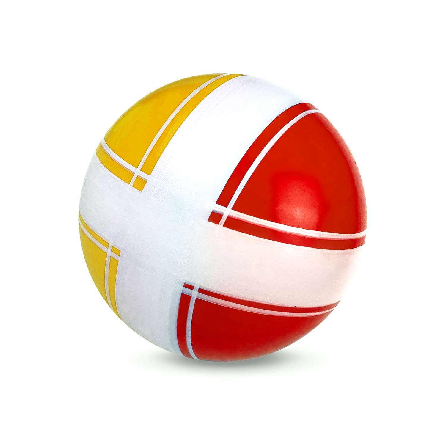 Мяч ЧАПАЕВ Крестики нолики жёлтый 10см 44268 - фото 2