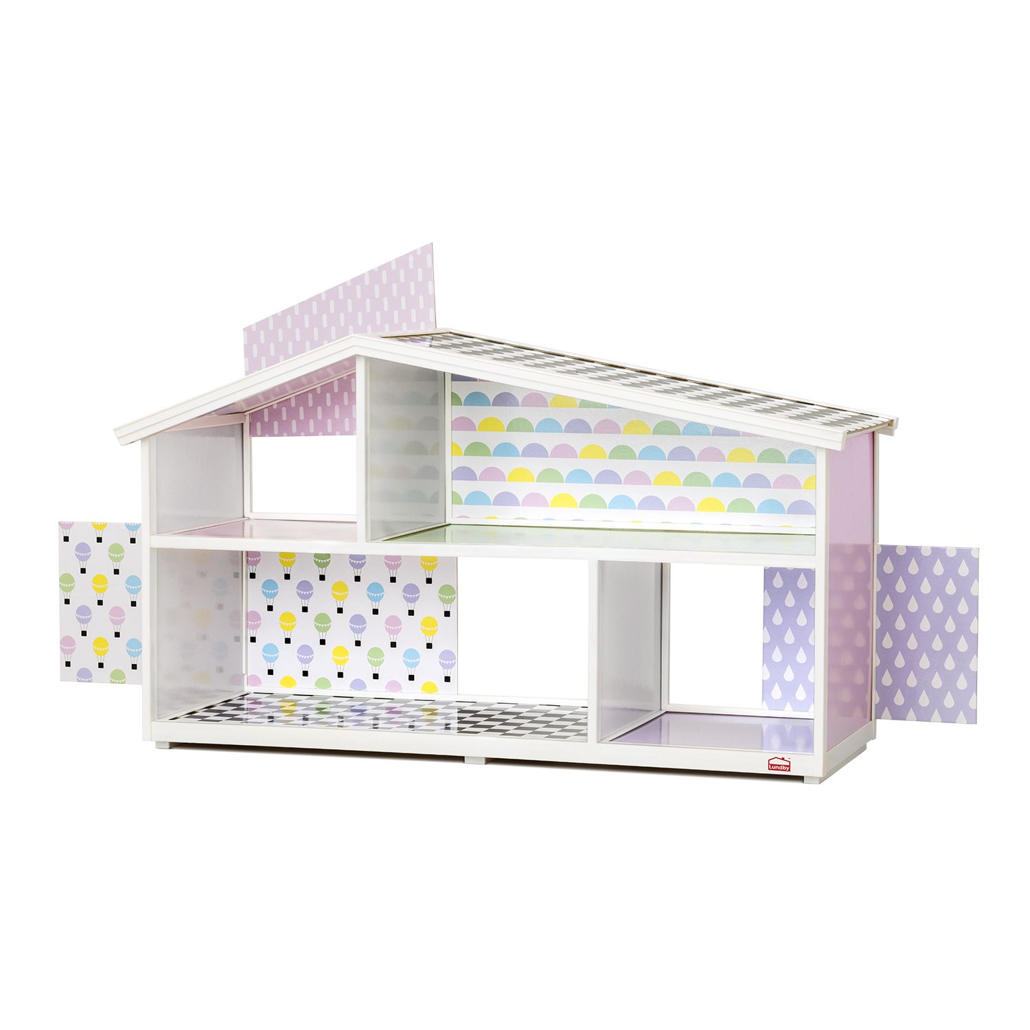 Кукольный домик Lundby Креативный открытый на 360 обои + наклейки  LB_60101800