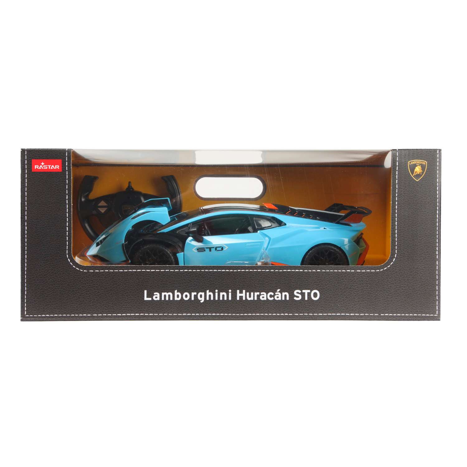 Машина Rastar РУ 1:14 Lamborghini Huracan STO USB Charging Голубая 98760 - фото 2
