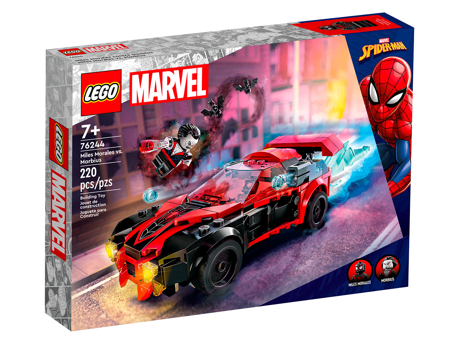 Конструктор детский LEGO Marvel Майлз Моралес против Морбиуса 76244 - фото 4