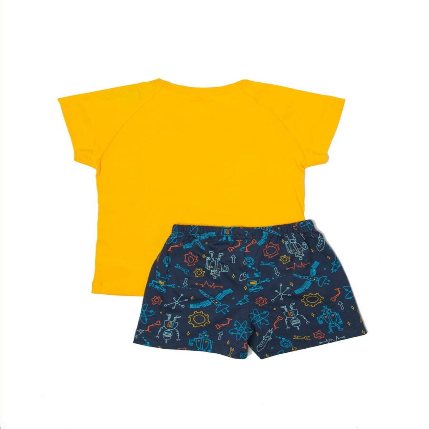 Пижама Mark Formelle 563306/19-5029-0/желтый+цветныероботы - фото 2