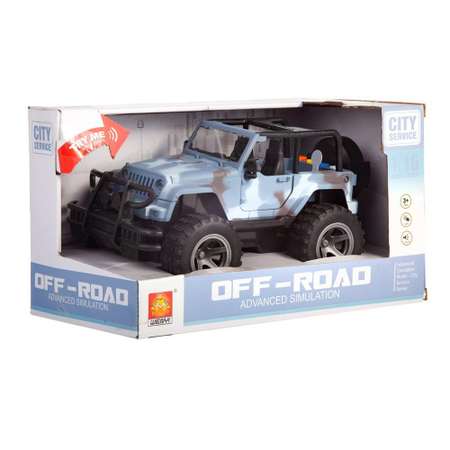 Внедорожник Junfa Jeep 1:16 инерционный голубой