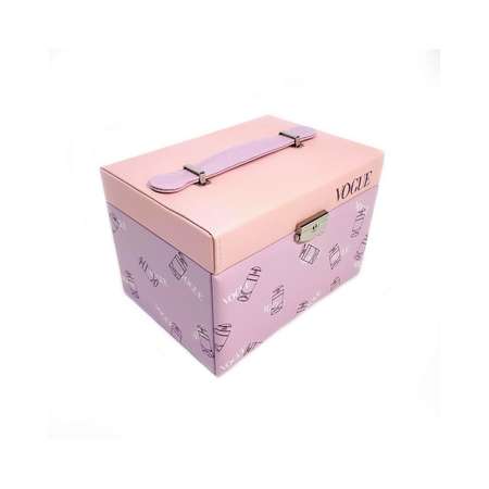 Шкатулка для ювелирных изделий Ripoma Сундучок Vogue розовая крышка