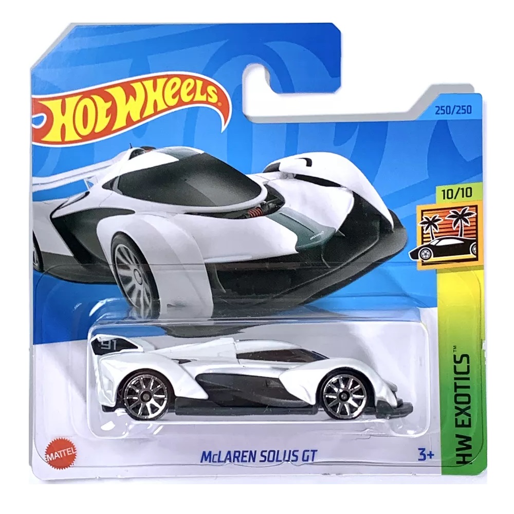 Автомобиль Hot Wheels McLaren Solus GT 1:64 белый 63125 - фото 2