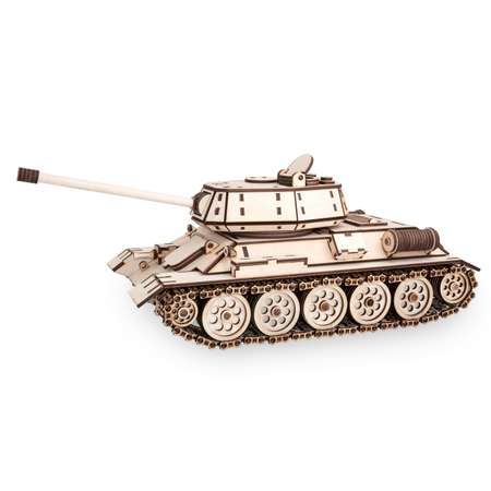 Конструктор Eco Wood Art (EWA) Большой Танк T-34-76