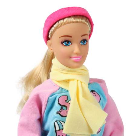 Кукла Demi Star с хаски зимой