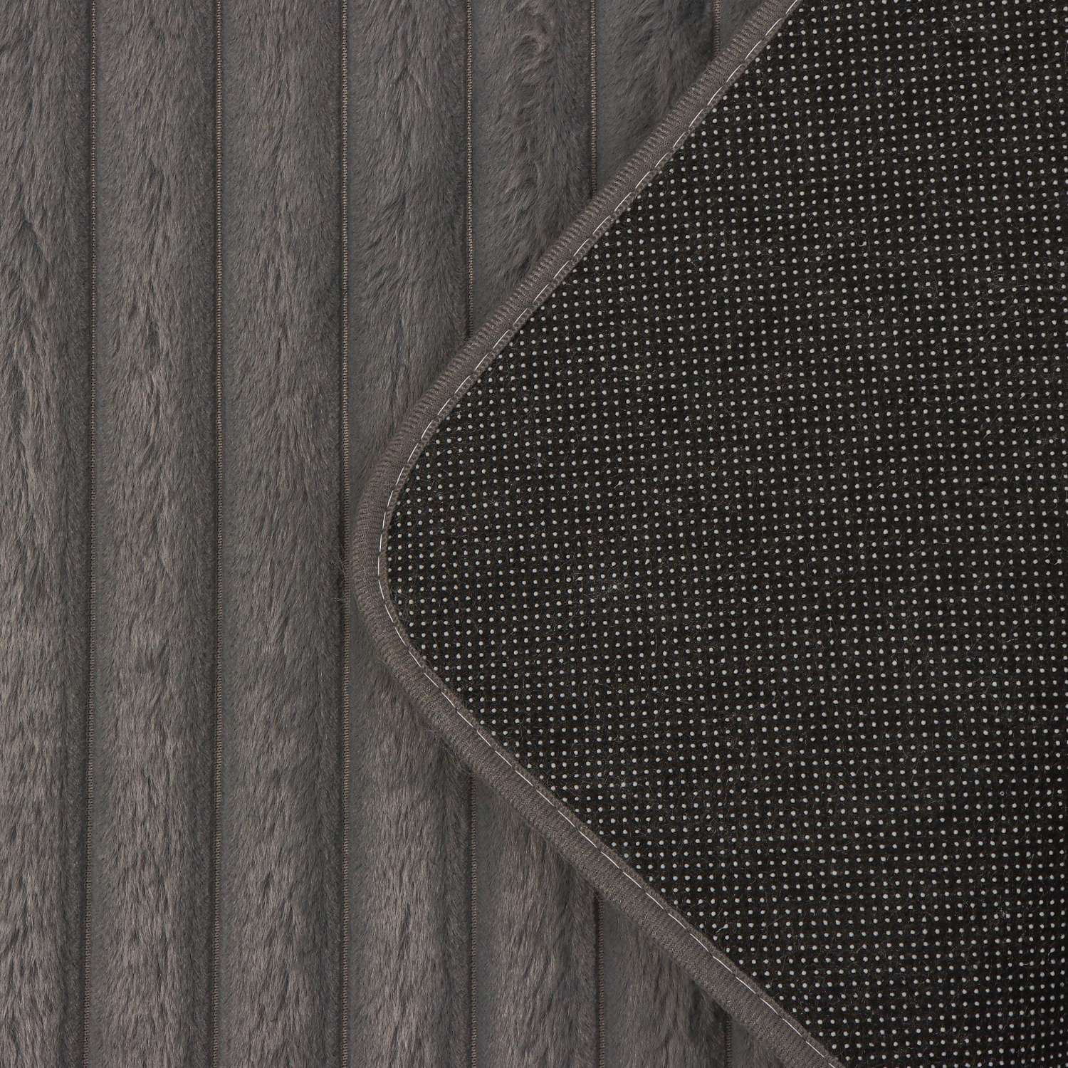 Набор ковриков SAVANNA для ванной и туалета «Оливия» 2 шт: 40×50 см 50×80 см цвет серый - фото 4