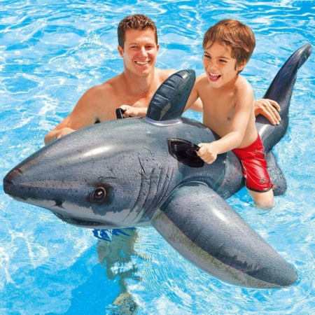 Надувная игрушка для плавания Intex Акула 173х107 см 57525NP