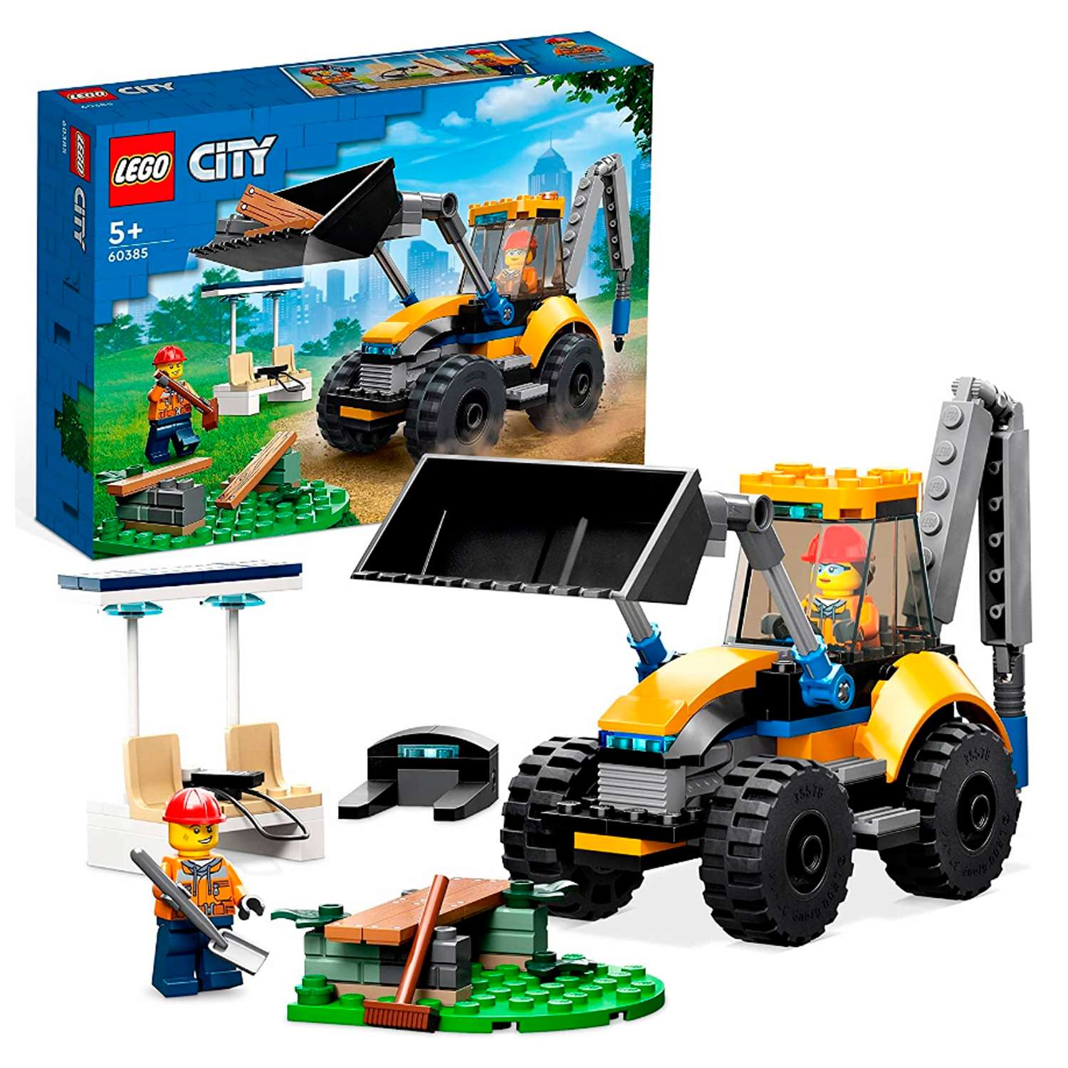 Конструктор детский LEGO City Строительный экскаватор 60385 - фото 1