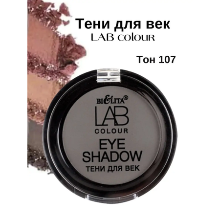 Тени для век BIELITA Lab colour тон 107 steel matt 3г