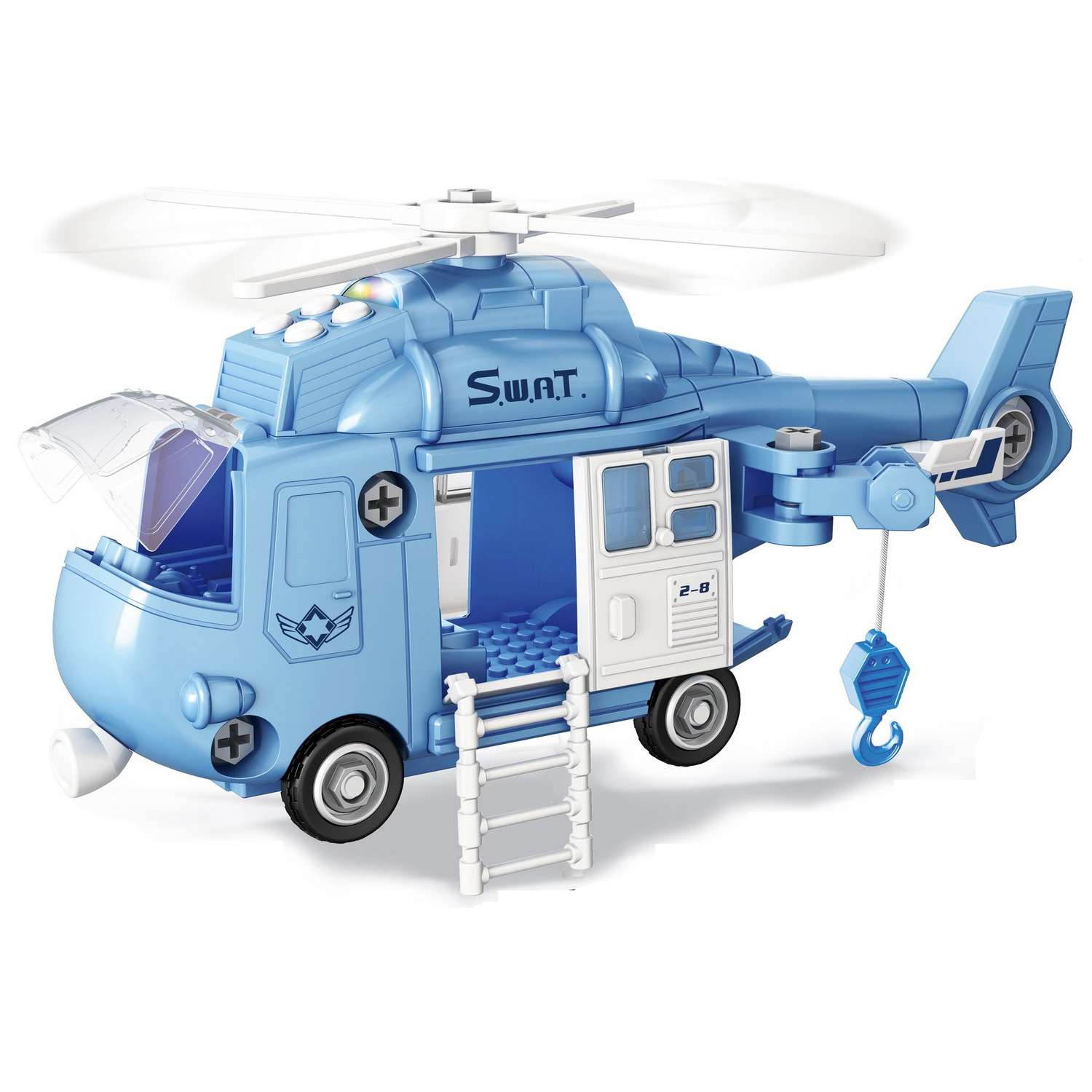 Конструктор Funky Toys Полицейский вертолет FT62101 - фото 1