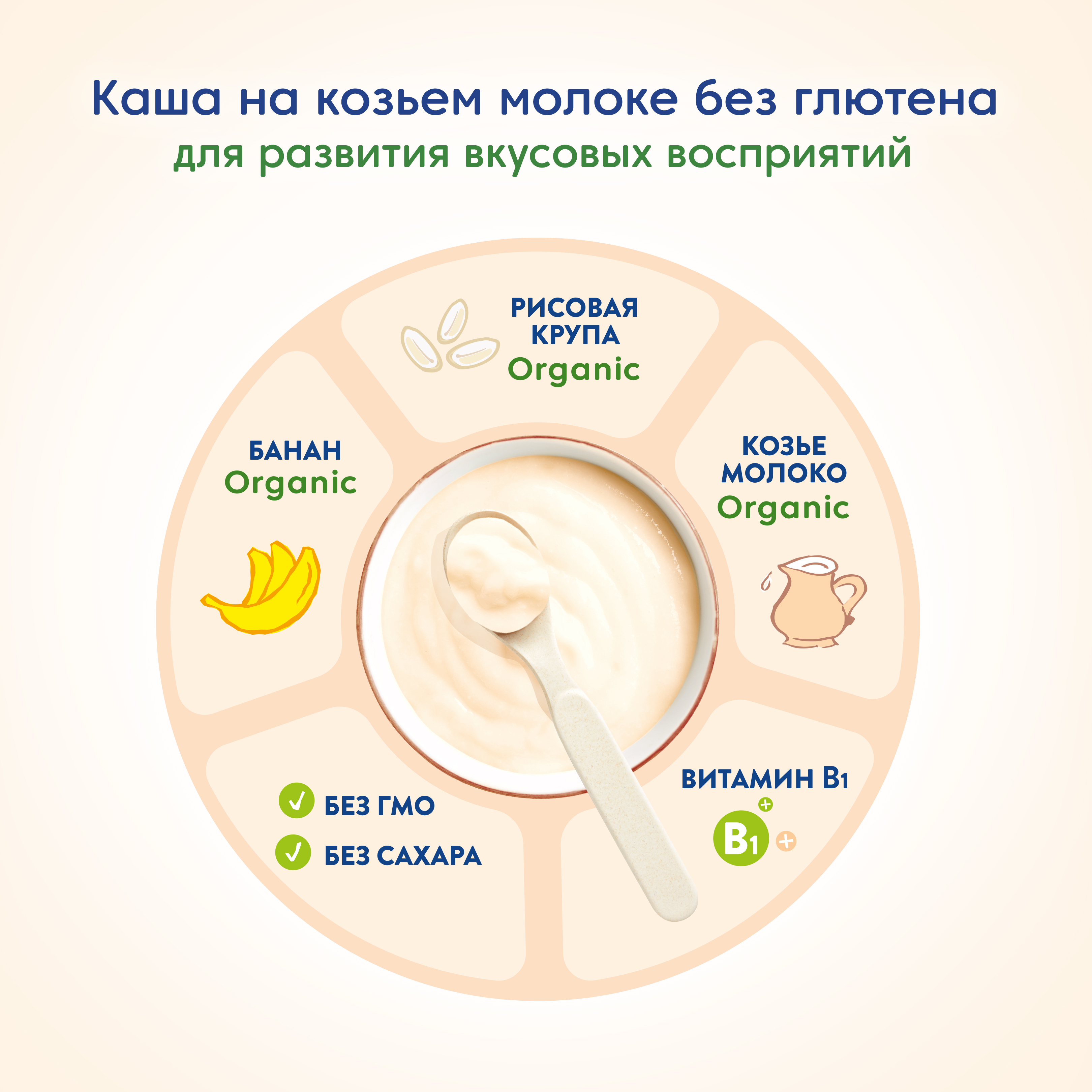 Каша Мамако Organic рисовая с бананом на козьем молоке 200г с 6месяцев - фото 4