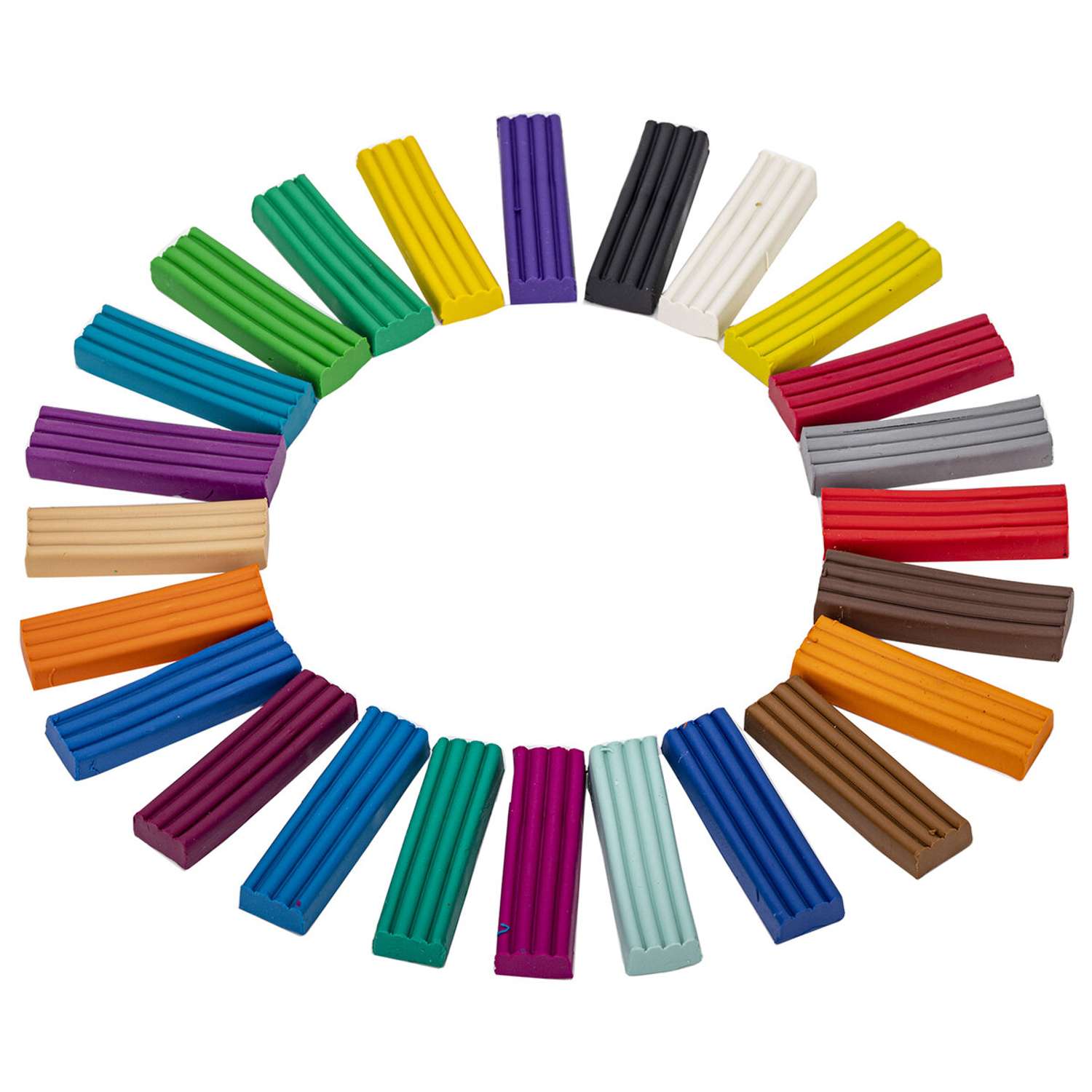Пластилин классический Brauberg для лепки набор 24 цвета - фото 4