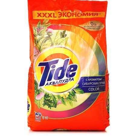 Стиральный порошок Tide Колор Сибирские травы автомат 6кг