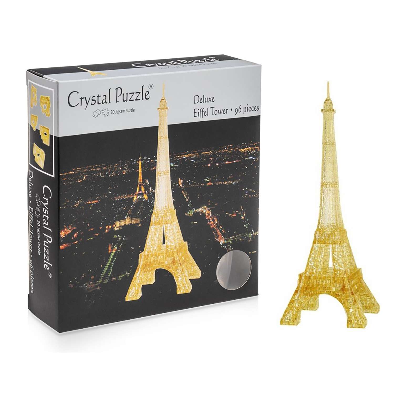 3D-пазл Crystal Puzzle IQ игра для детей кристальная Эйфелева башня 96 деталей - фото 5