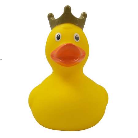 Игрушка Funny ducks для ванной Желтая уточка в короне 1925