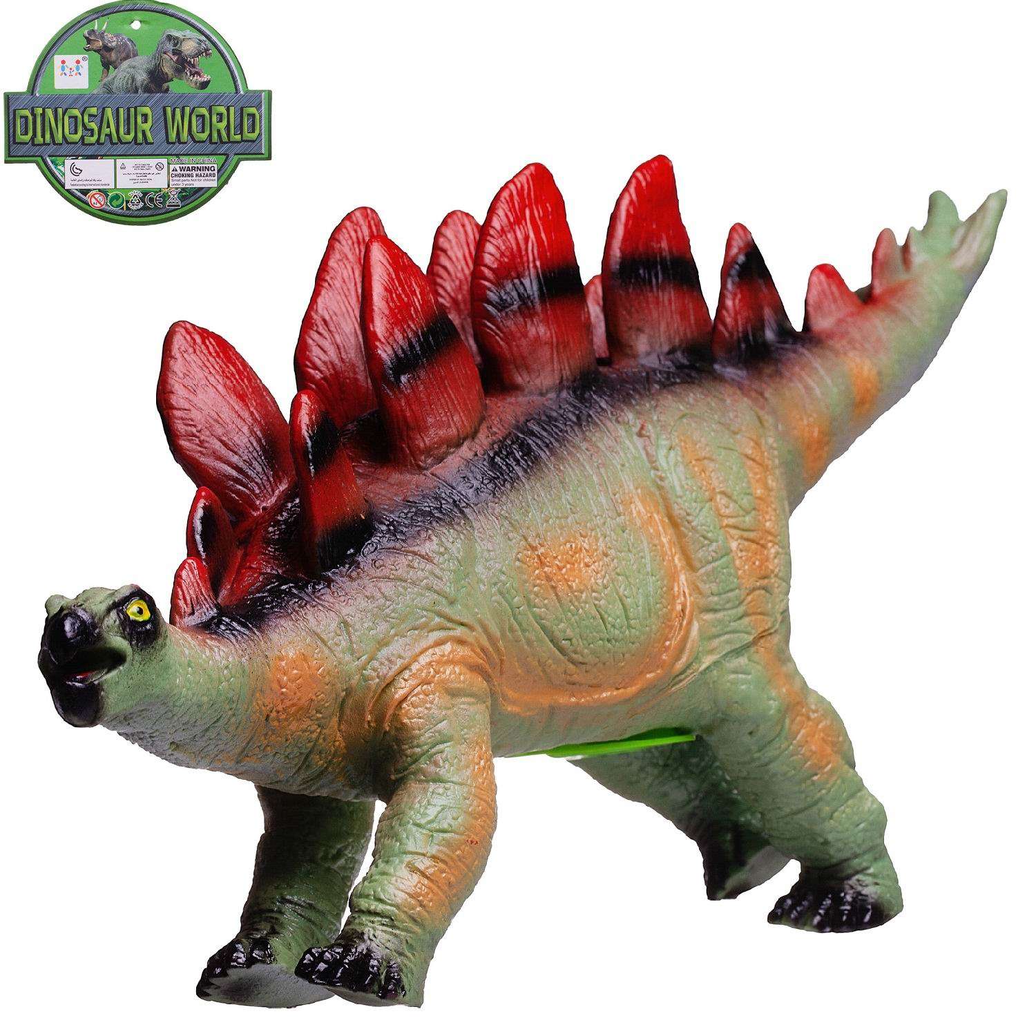 Фигурка Динозавр Junfa Стегозавр Длина 43 см со звуком - фото 1