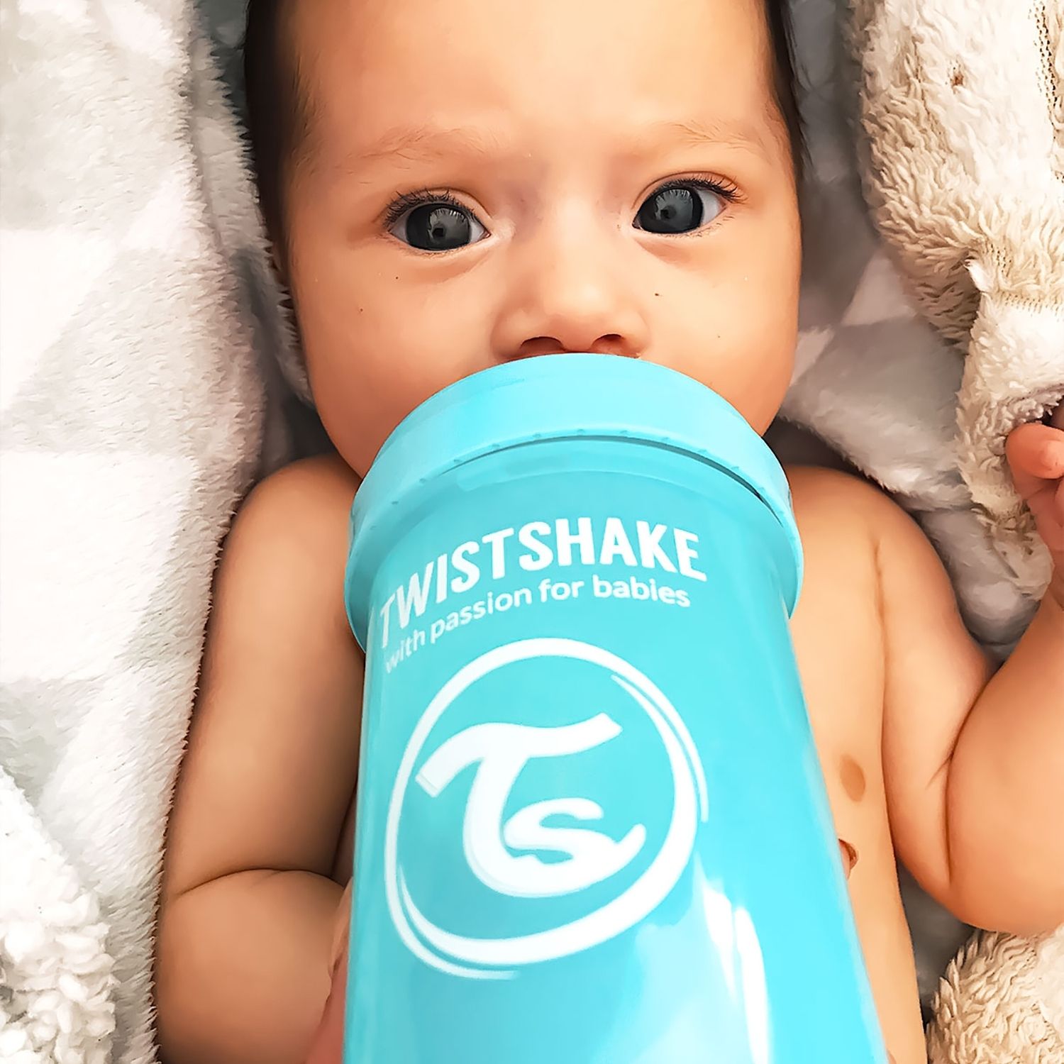 Бутылочка Twistshake Антиколиковая Пастельный синий 330 мл 4 мес+ - фото 12