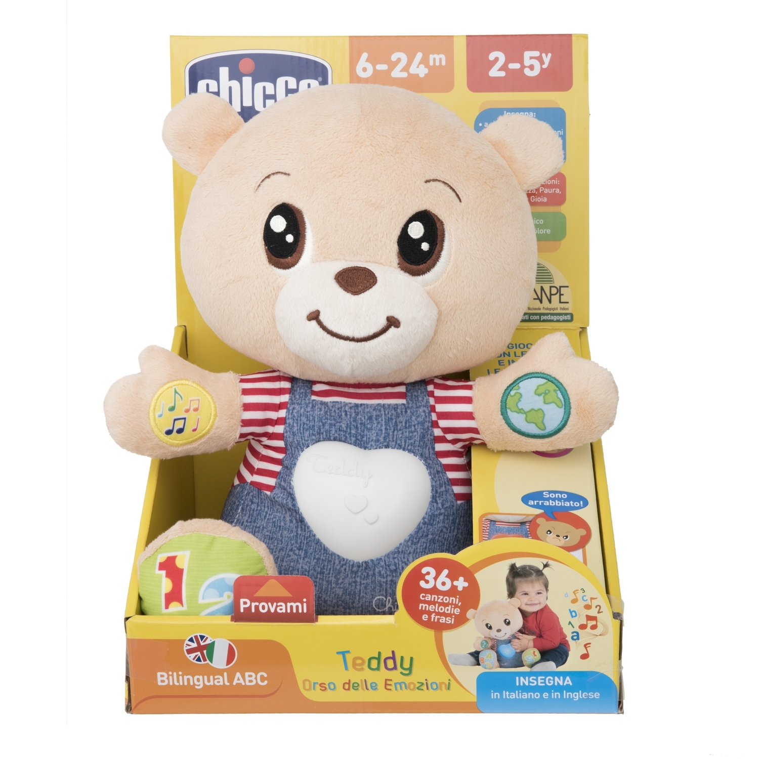 Игрушка Chicco Teddy Emotion Мишка говорящий - фото 3