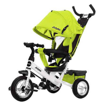 Велосипед трехколесный Moby Kids Comfort 10x8 EVA. Зеленый с ручкой