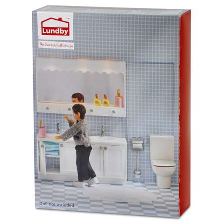 Мебель для домика Lundby Ванная 12предметов LB_60208800