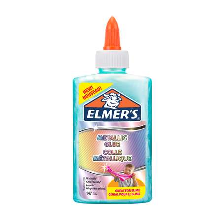 Клей для слаймов Elmers Metallic Glue 147 мл Бирюзовый