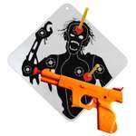 Игрушка Bauer Охотник на зомби Пистолет с мишенью со стрелами на присосках 734ДМ