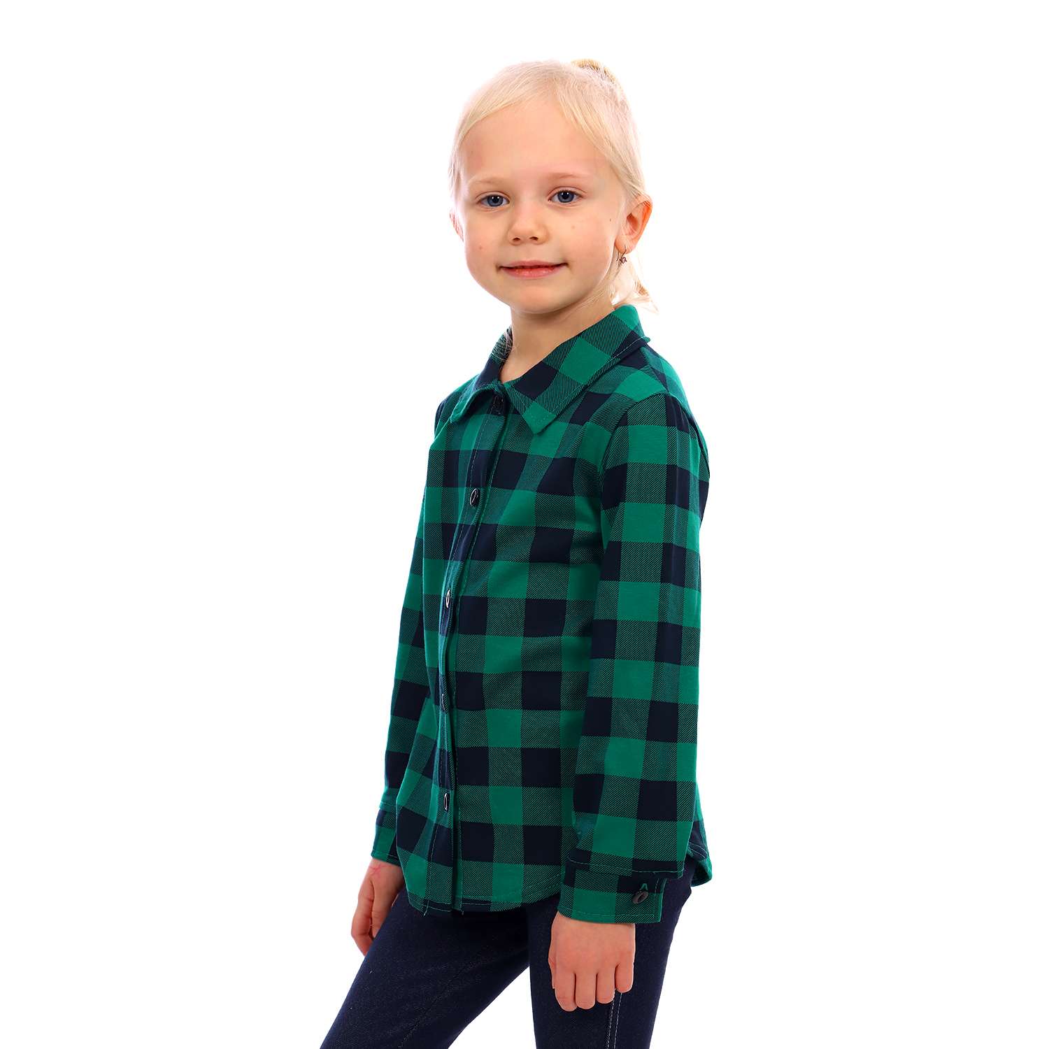 Рубашка Детская Одежда 2002К/зеленый3 - фото 2