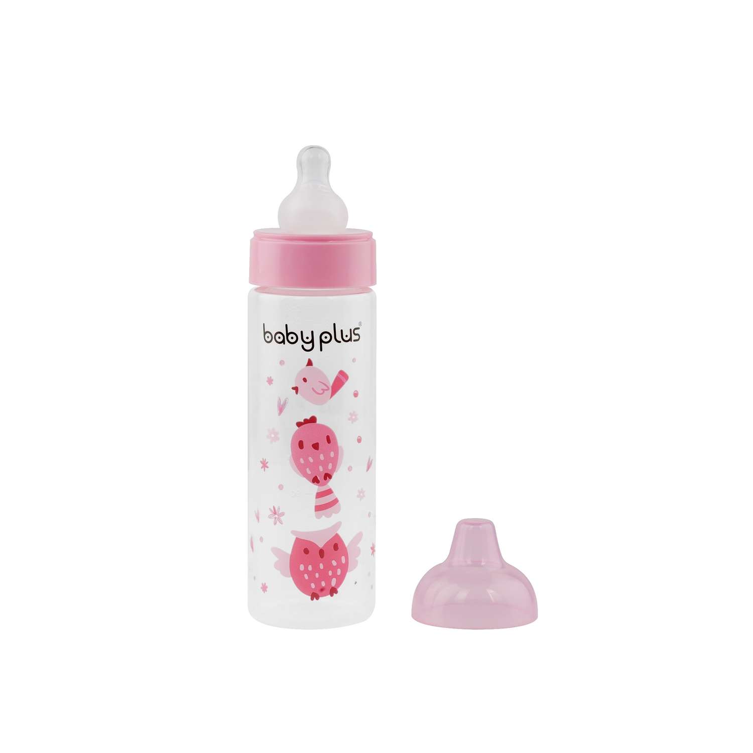 Бутылочка для кормления Baby Plus с соской BP5166-B 250 мл розовая - фото 2