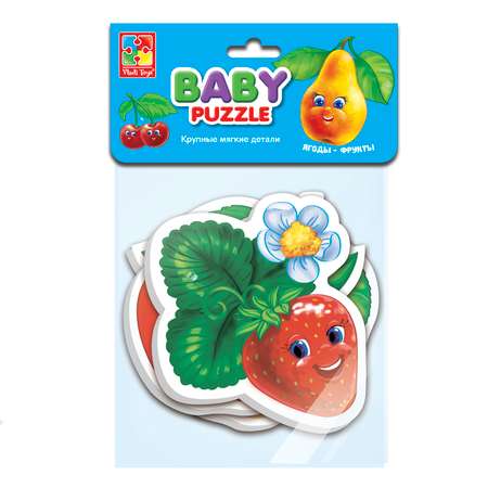 Пазл Vladi Toys мягкие Baby puzzle Фрукты 4 картинки