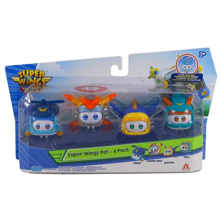 Набор игровой Super Wings мини питомцы Шайн+Голден бой+Джеров+Тино EU770492