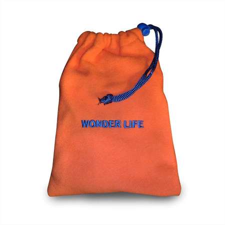 Грелка с гималайской солью Wonder Life во флисовом чехле оранжевого цвета