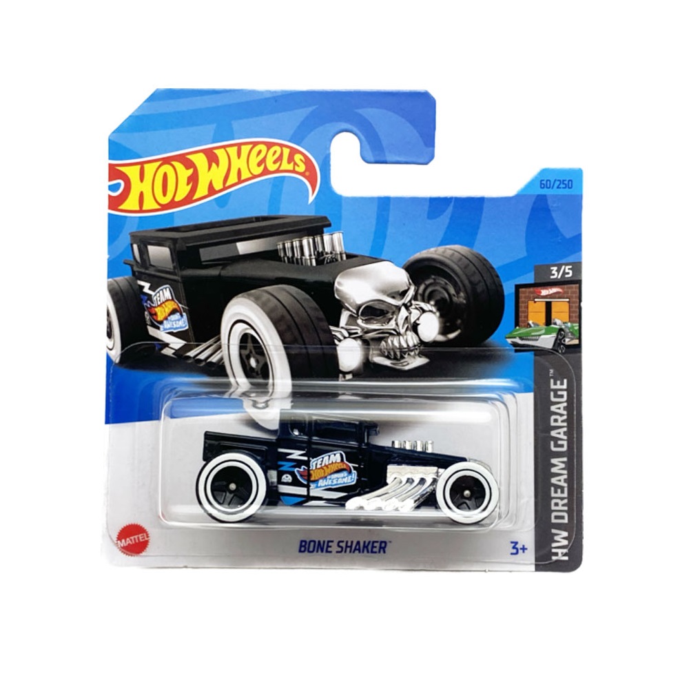 Автомобиль Hot Wheels Bone Shaker 1:64 черный 62834 - фото 2