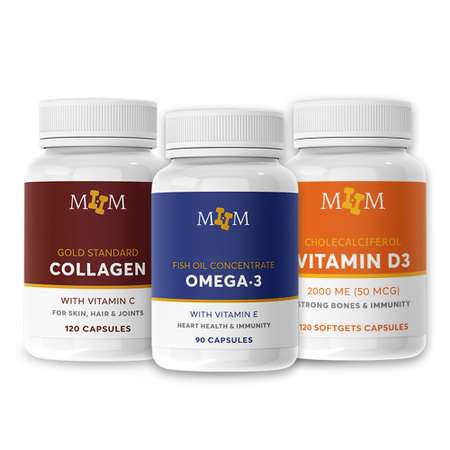 Комплекс витаминов MyHealthMarathon коллаген омега 3 витамин D3