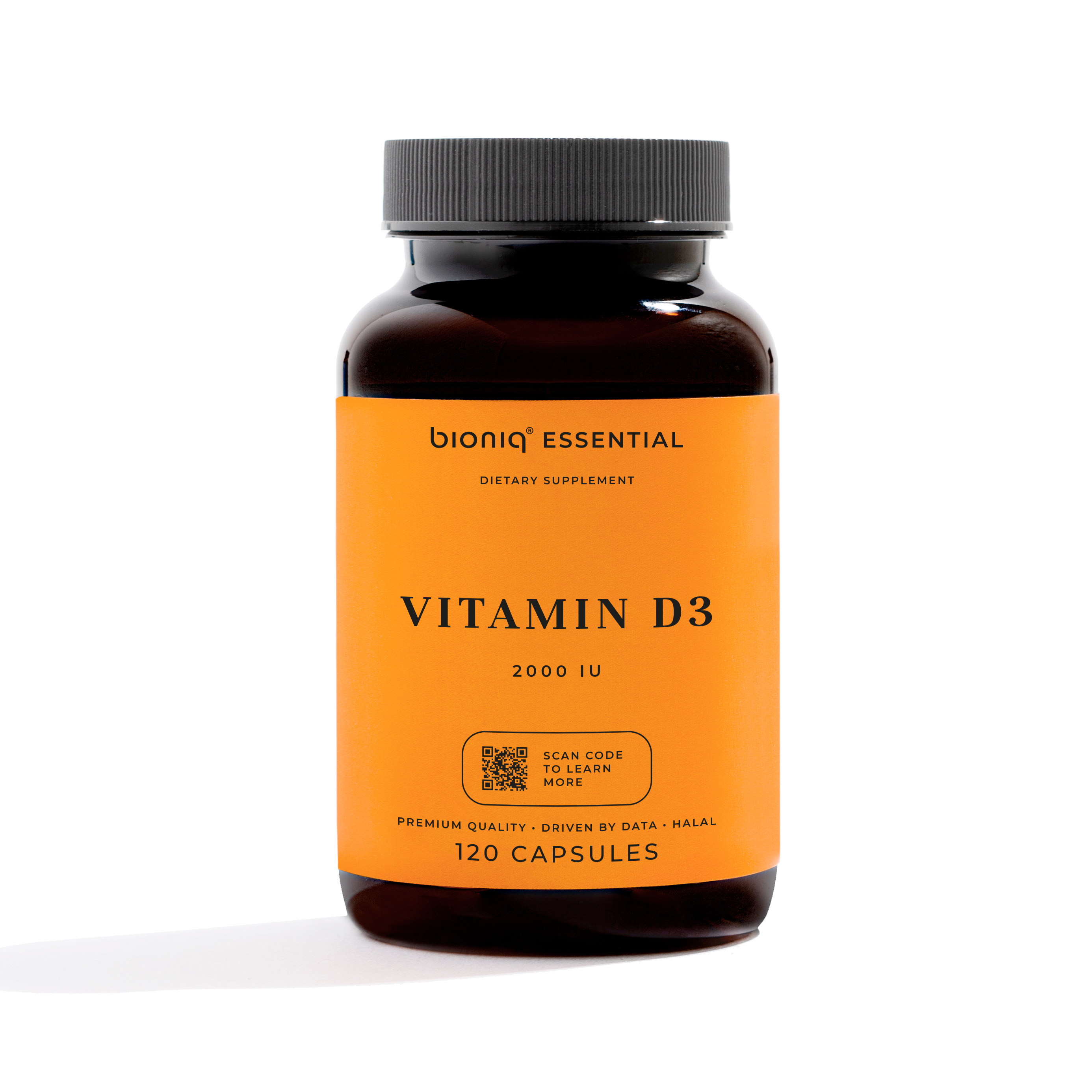 Добавка пищевая Bioniq Essential Vitamin D3 2000МЕ 120 капсул - фото 1