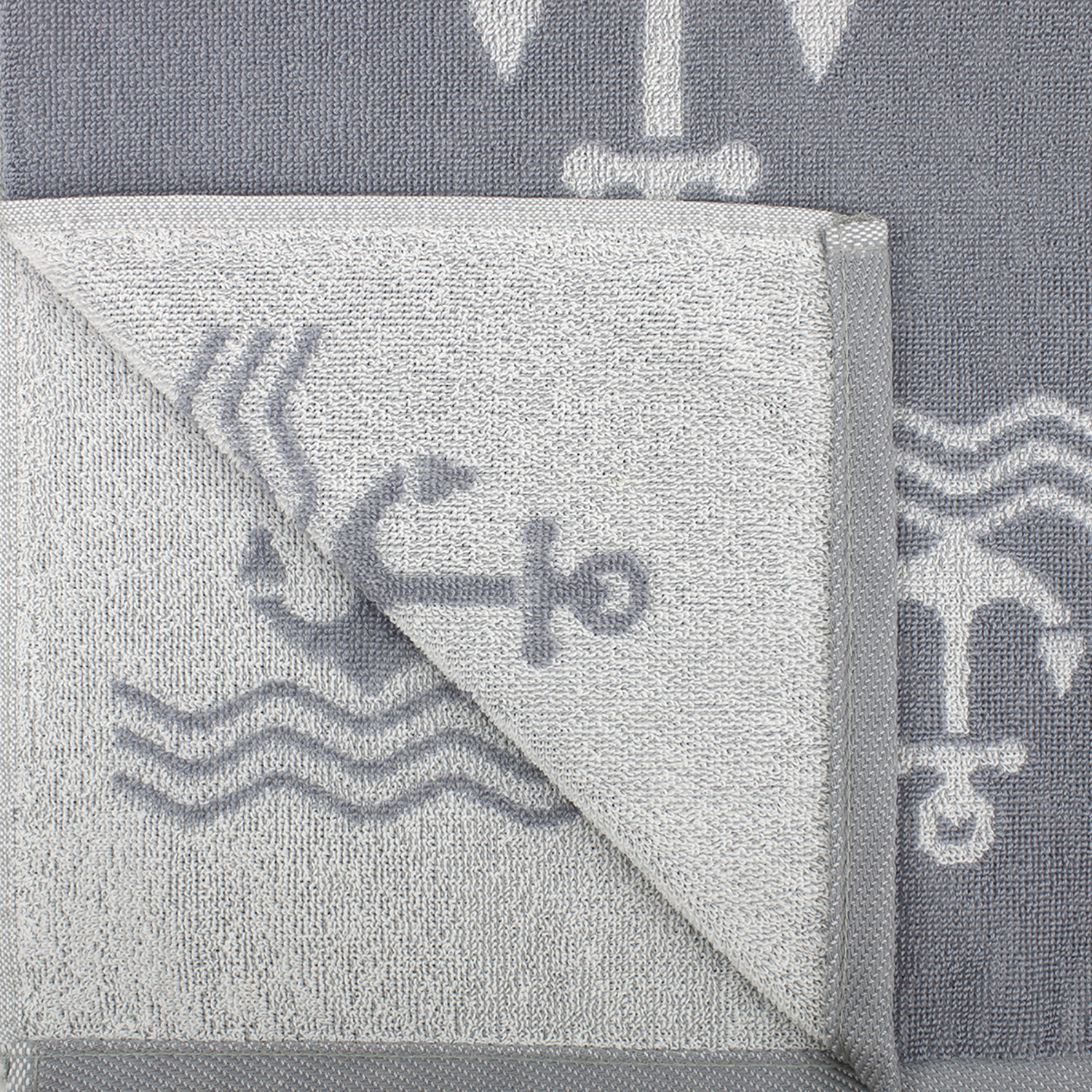 Махровое полотенце Bravo Юнга Серый 30х60 м5036_11 S - фото 3