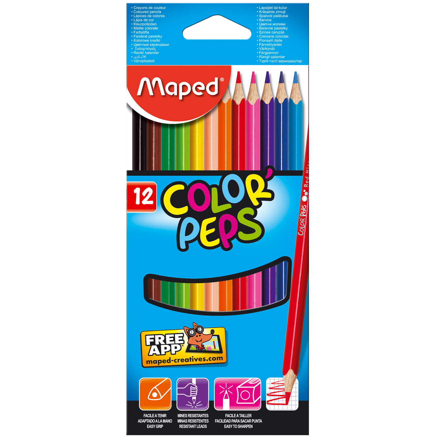 Maped Цветные карандаши Color Peps 12 цветов (183212)