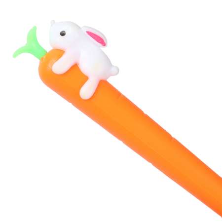 Ручка гелевая Johnshen Зайка и морковка AE0029