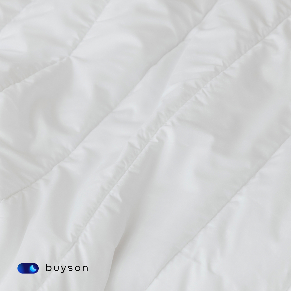 Одеяло buyson BuySweet 140х105 см с наполнителем полиэфирное волокно белое - фото 9