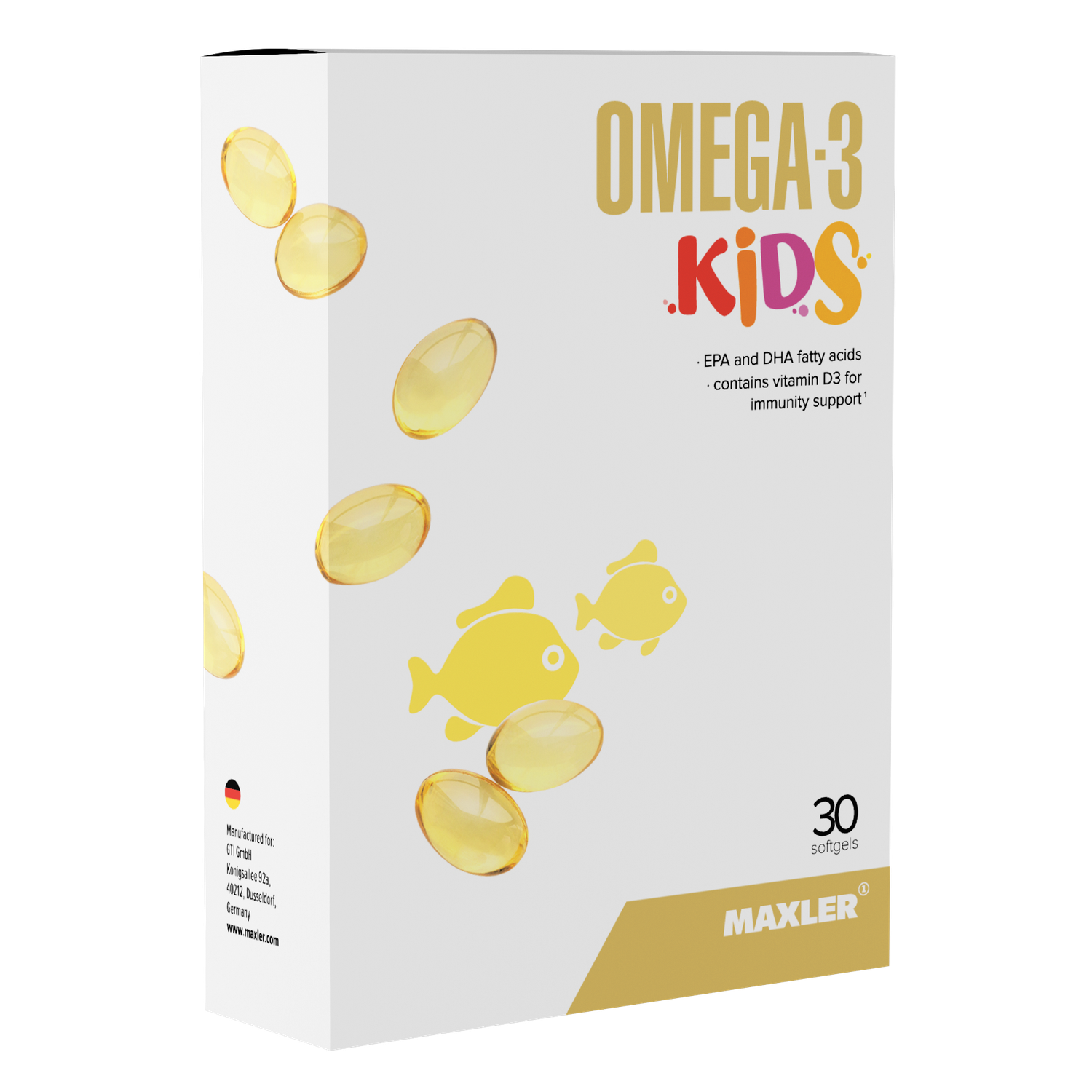 Омега-3 для детей MAXLER 30 софтгелевых капсул - фото 1