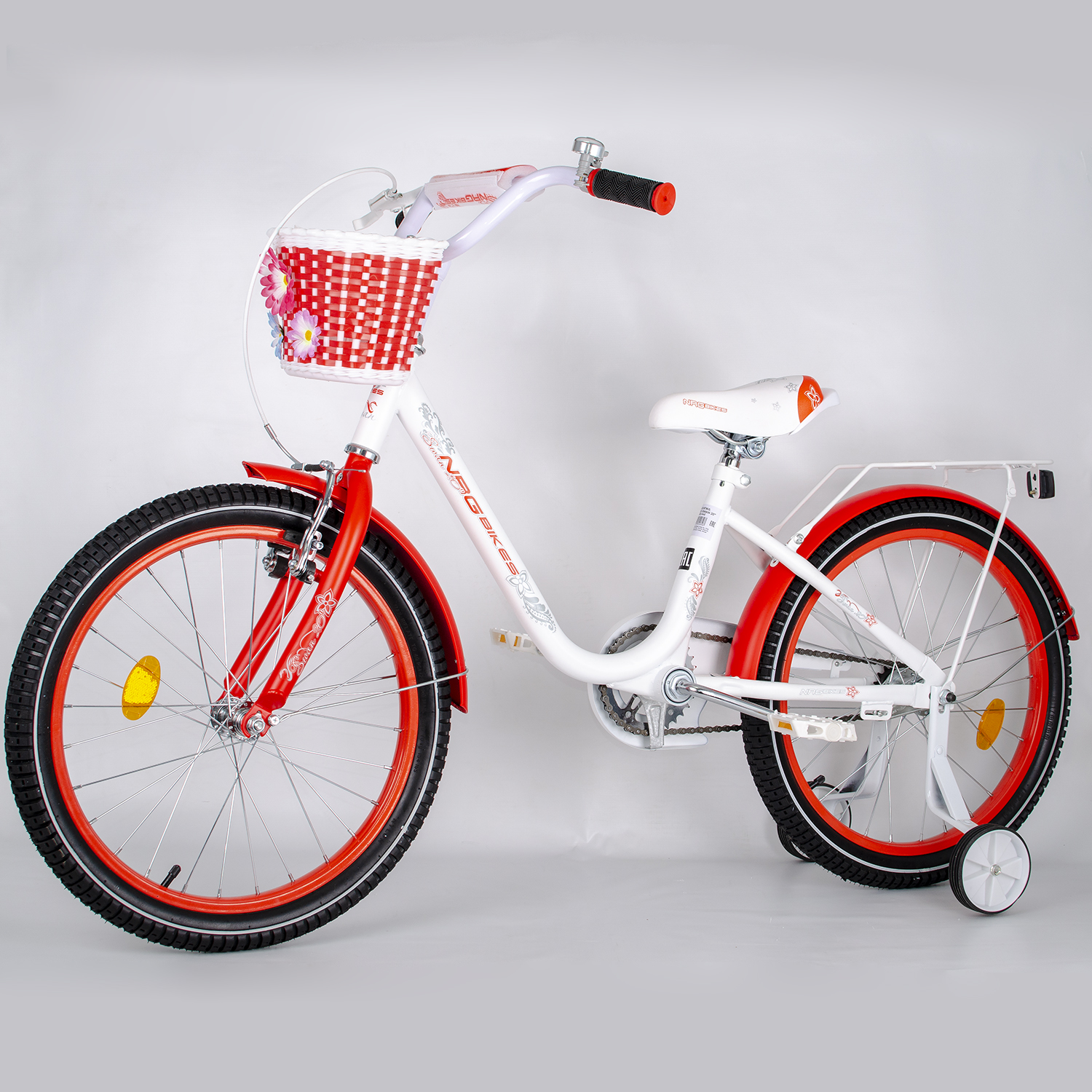 Велосипед NRG BIKES SWAN 20 white-red - фото 5