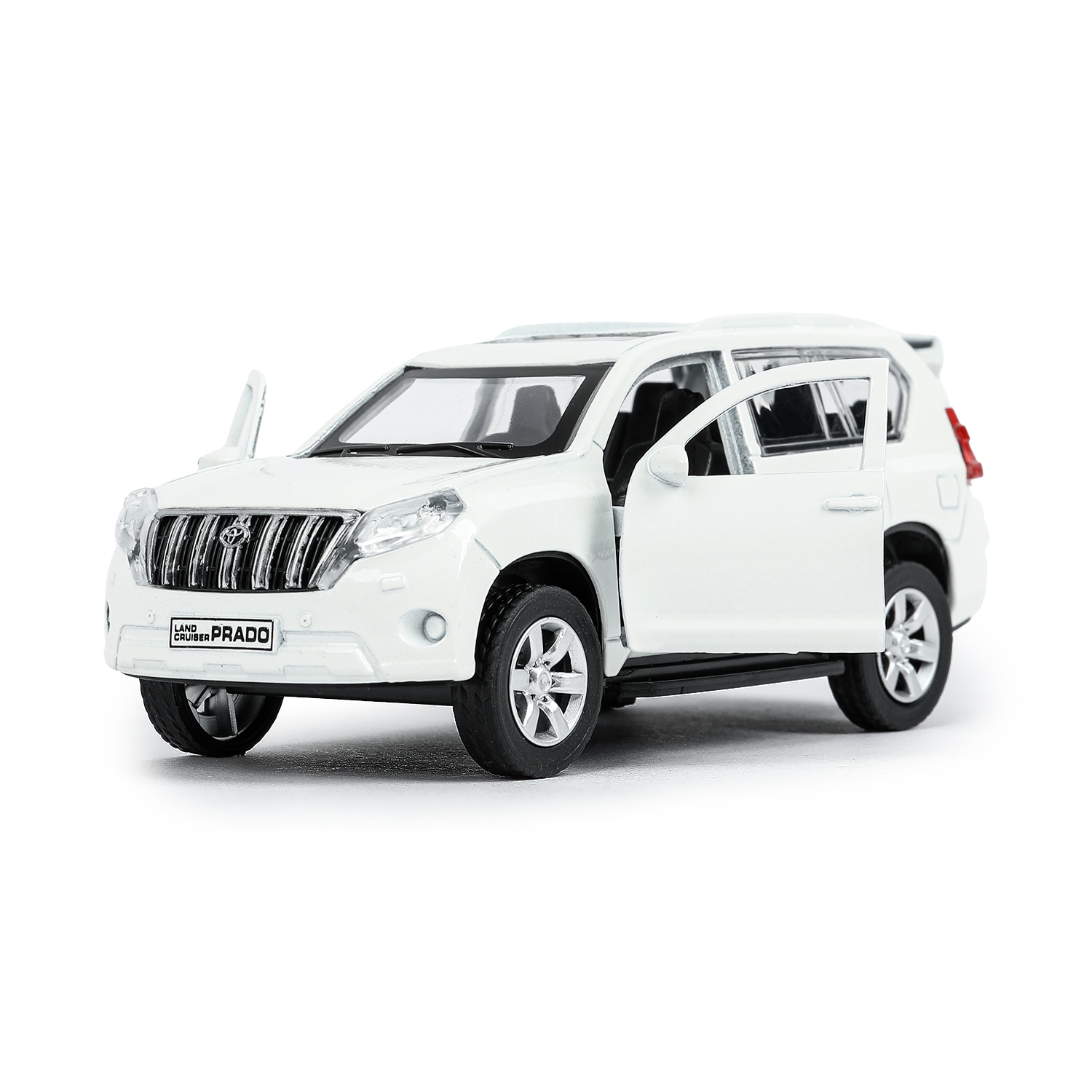 Автомобиль Технопарк Toyota Prado белый 278445 - фото 4