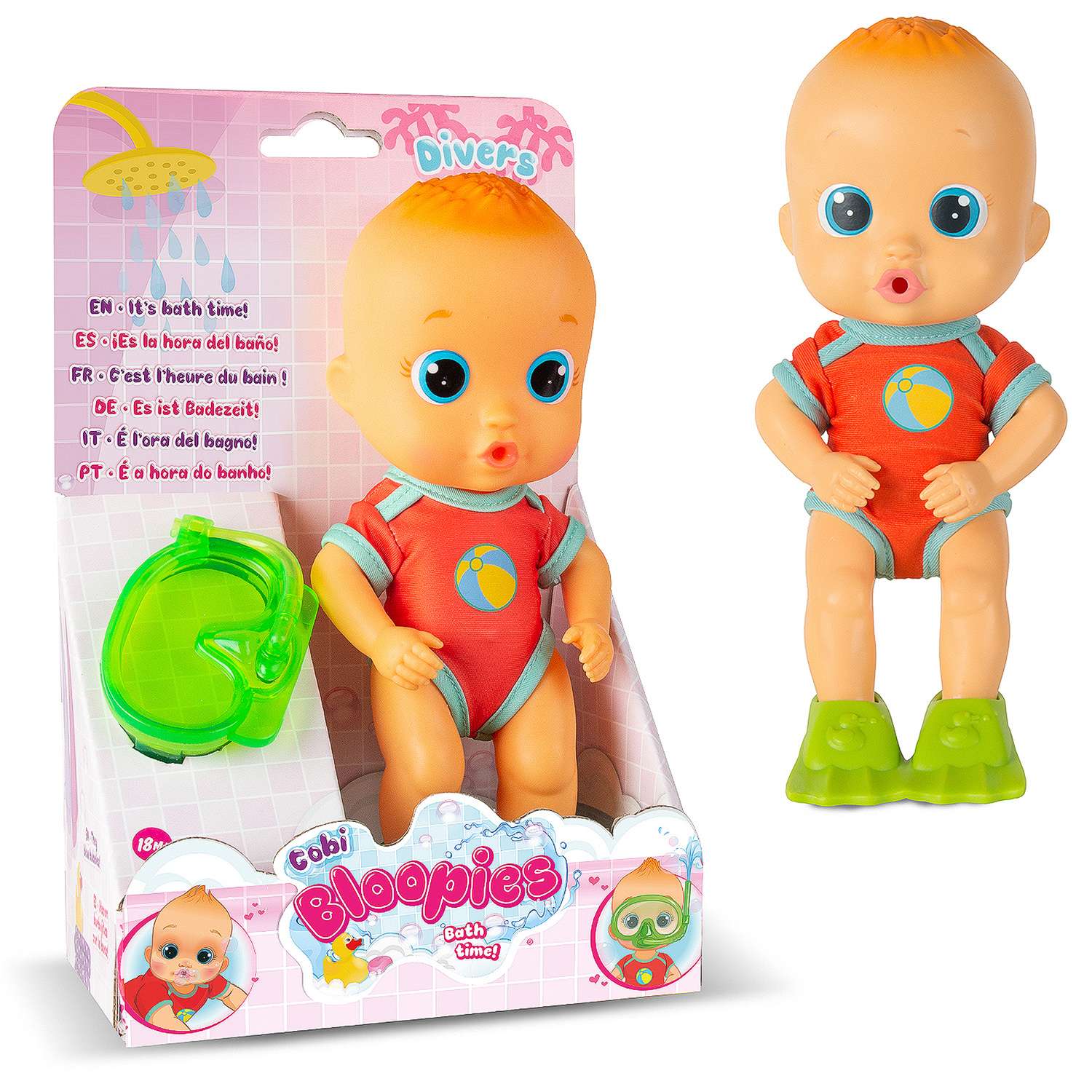 Кукла IMC Toys Bloopies для купания Cobi 24 см 90750 - фото 2