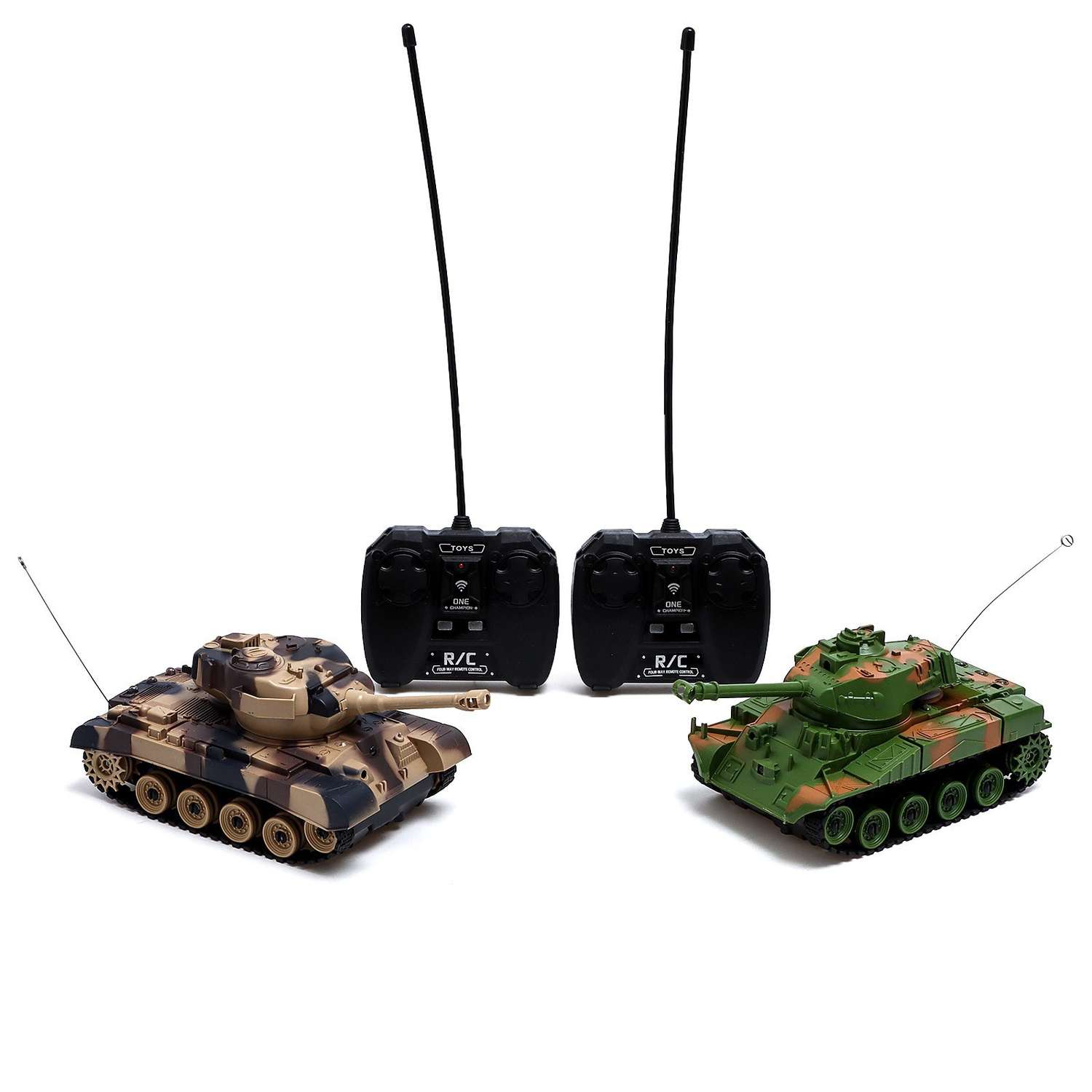 Танковый Автоград бой «Военная стратегия» на радиоуправлении 2 танка свет и звук - фото 1