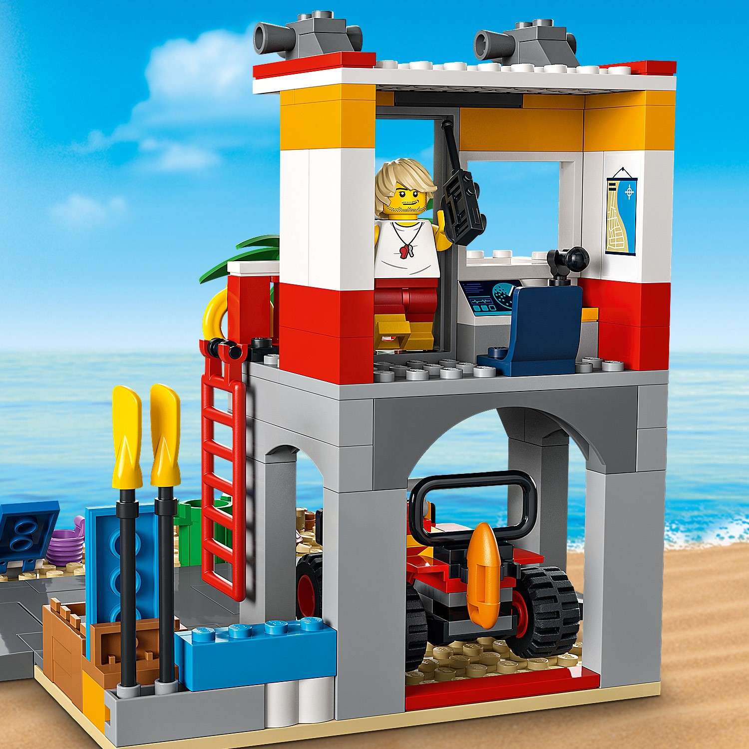 Конструктор LEGO My City Пост спасателей на пляже 60328 - фото 9